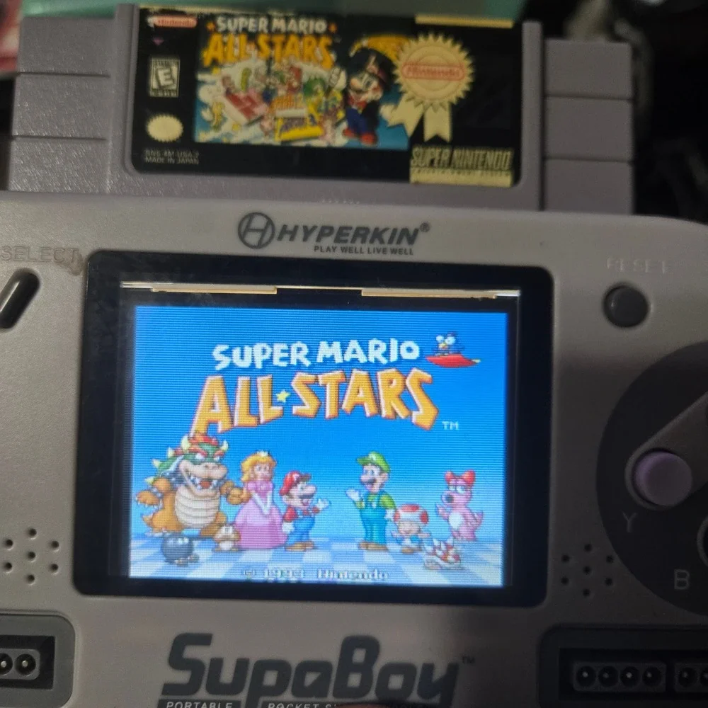 Nintendo SNES Super Mario All‎ Stars Authentic Video Game Cartridge Tested